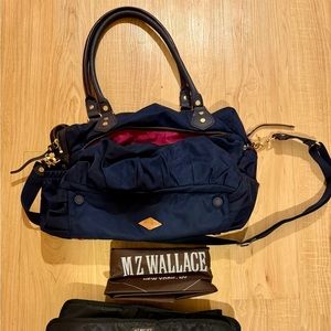 MZ Wallace Navy “ Kate” Bag